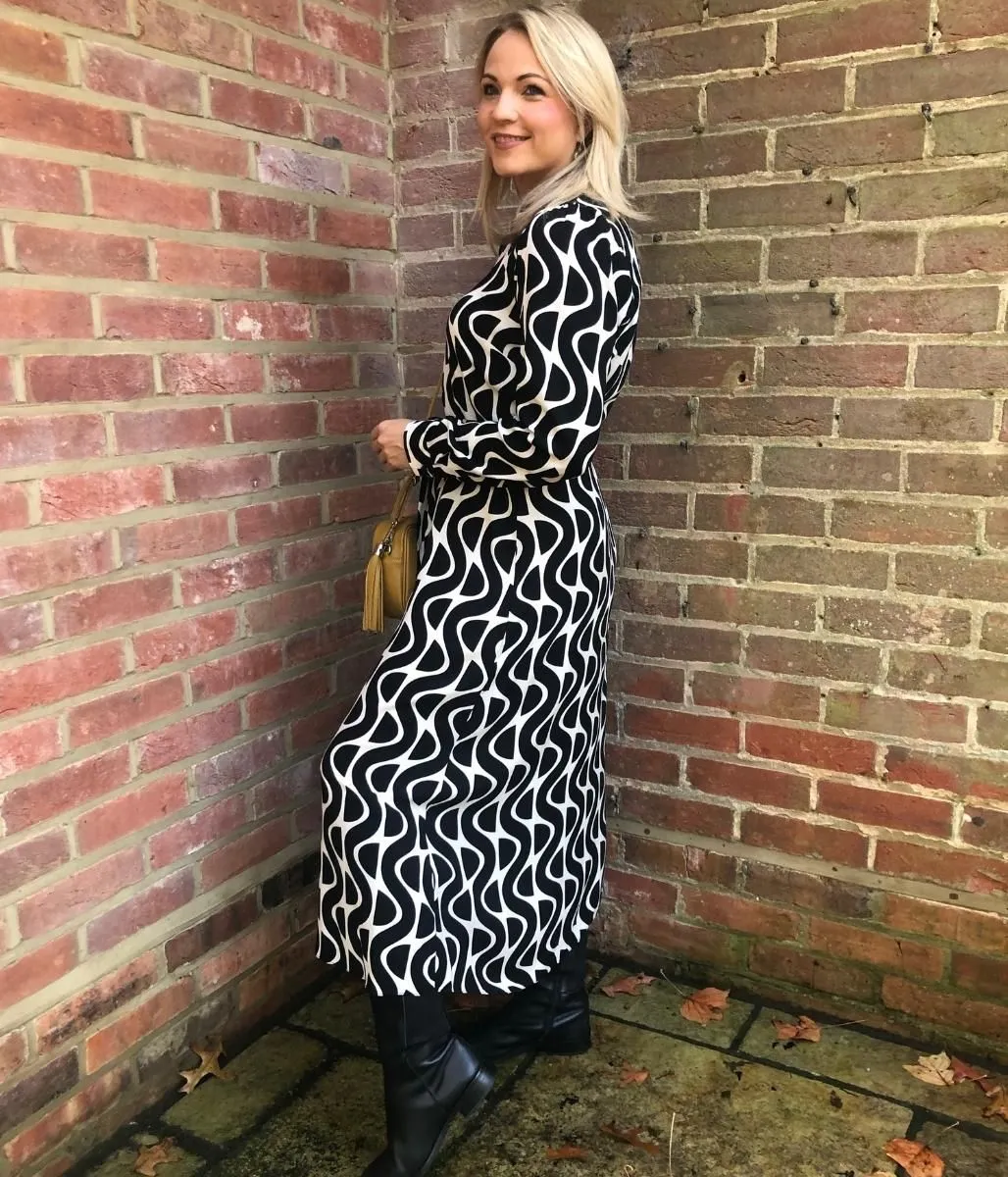 Geometric Midaxi Shirt Dress