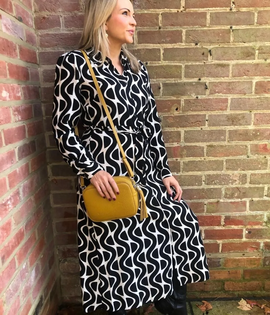 Geometric Midaxi Shirt Dress