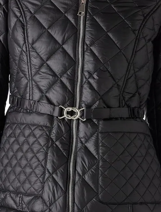 Giolshon Women Quilted Lightweight Coat Puffer Jacket with Belt