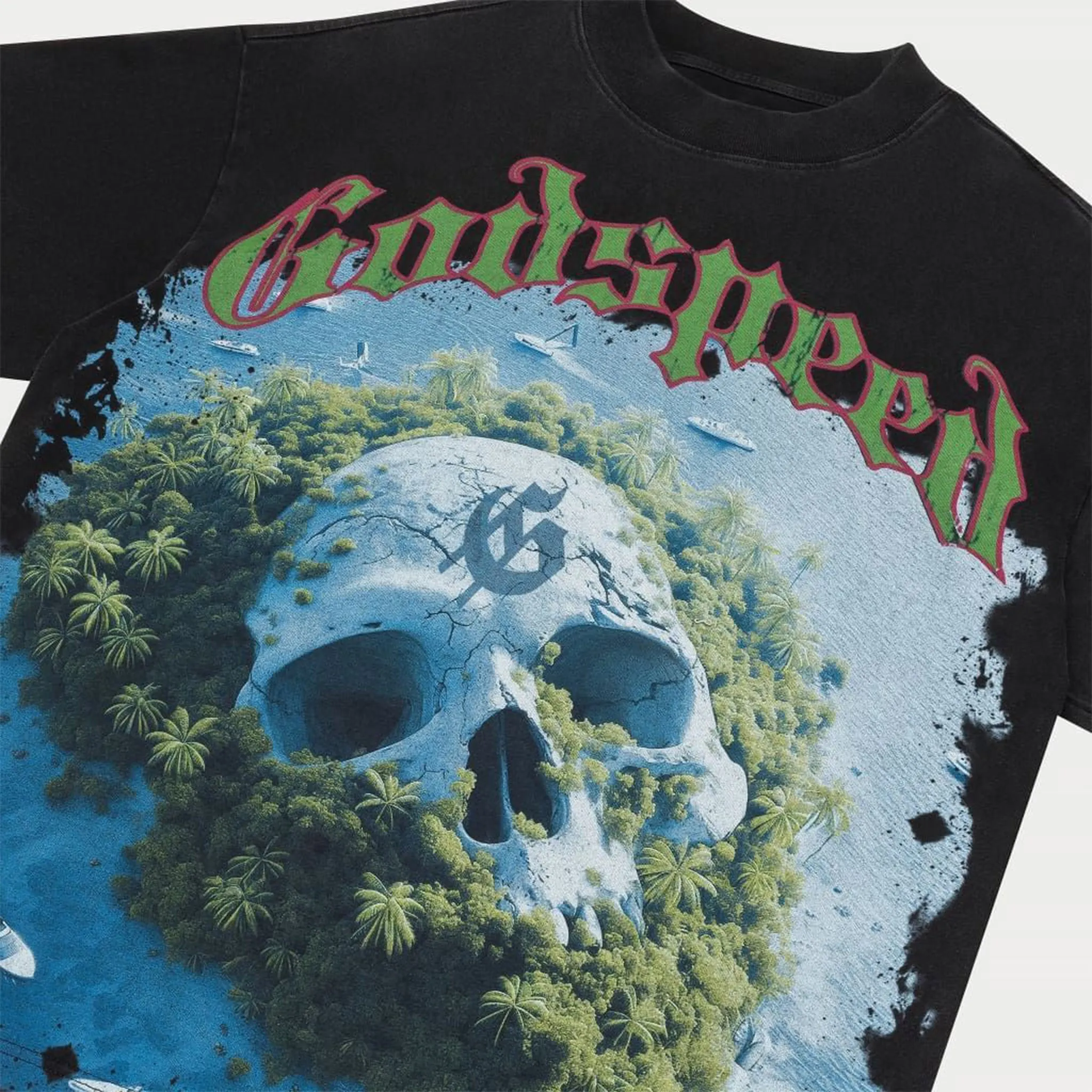 Godspeed Private Island T-shirt Black Wash