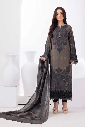 Gul Ahmed Monochrome Black & White – 3PC Unstitched Embroidered Suit with Paper Cotton Dupatta PC-32002