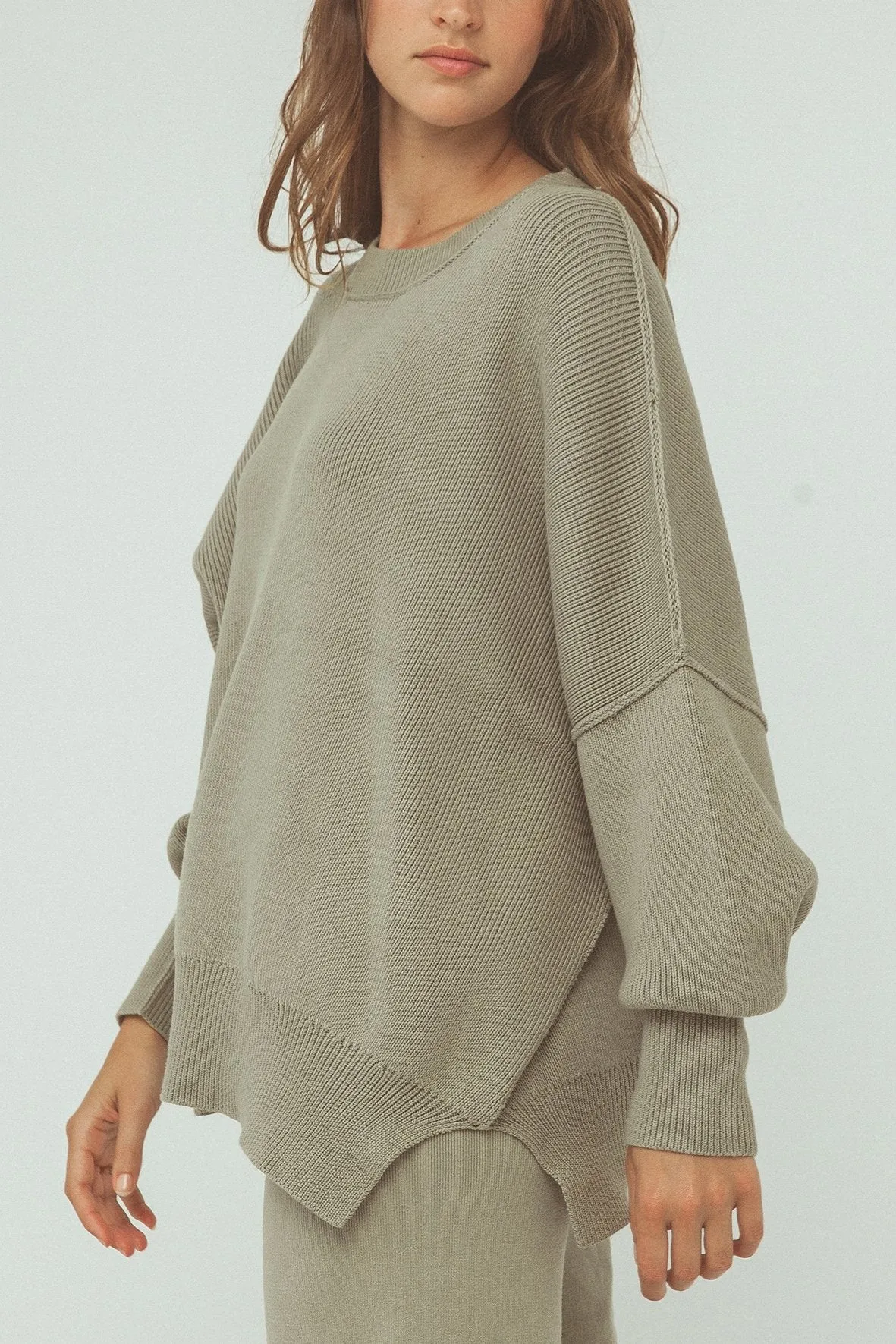 Harper Organic Knit Sweater - Sage