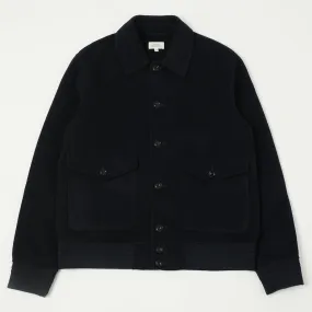 Hartford 'Douglas' Wool Jacket - Navy