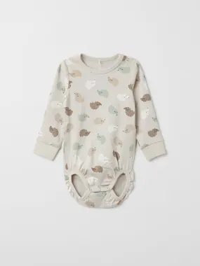 Hedgehog Print Babygrow