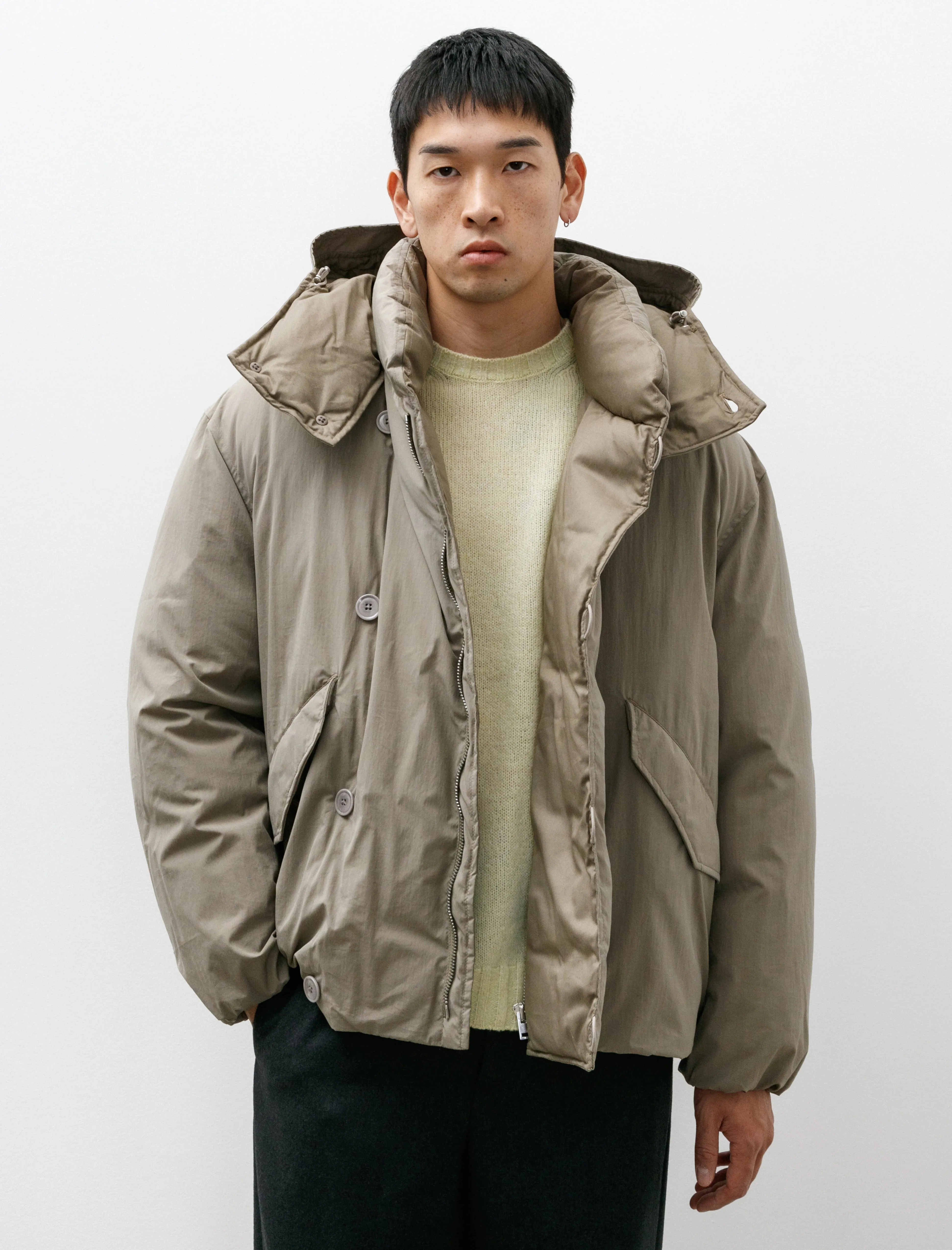 Hooded Puffer Blouson Desert Sage