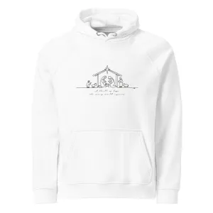 Hope Christmas Graphics Women Eco Raglan Hoodie