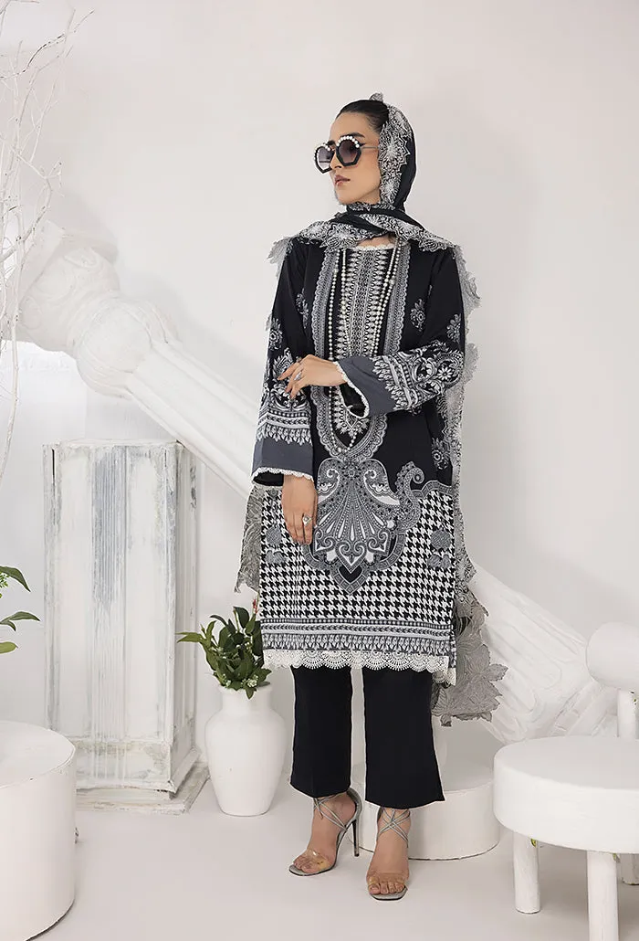 HumDum Monochrome Printed Lawn Collection – DN-01