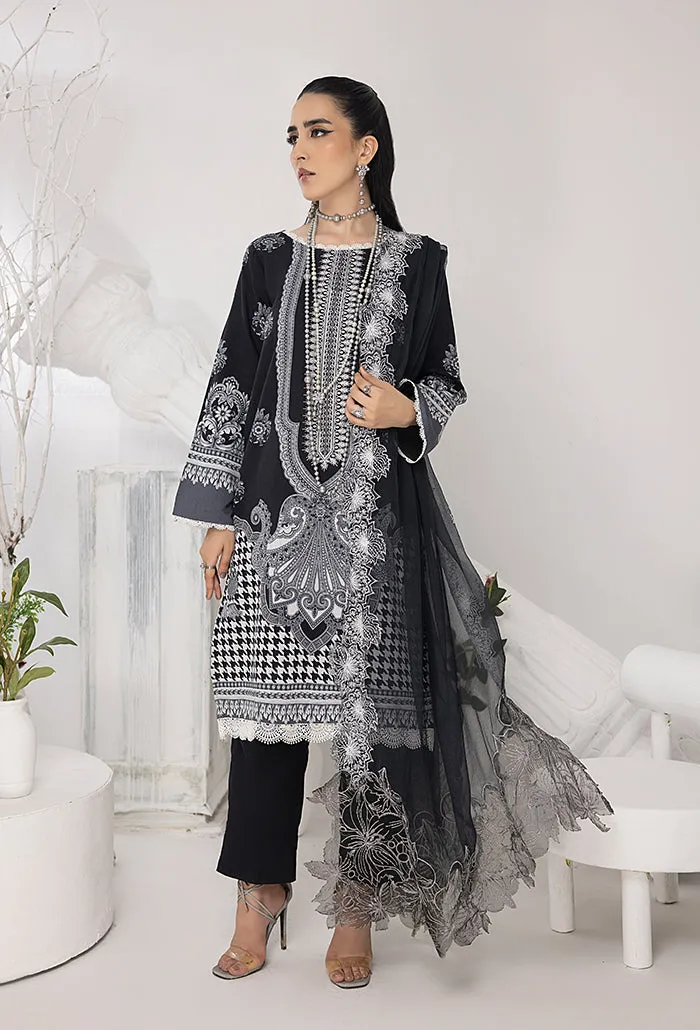 HumDum Monochrome Printed Lawn Collection – DN-01