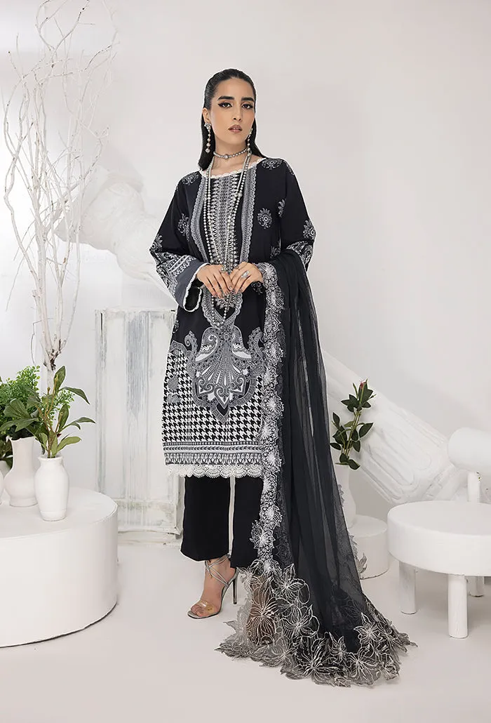 HumDum Monochrome Printed Lawn Collection – DN-01