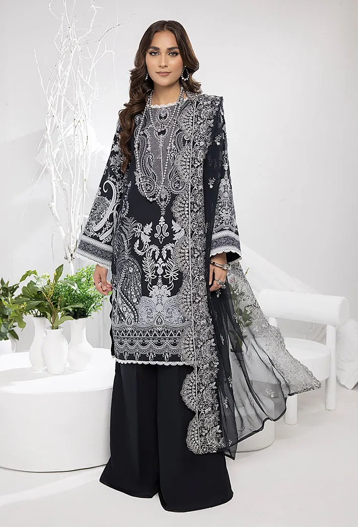 HumDum Monochrome Printed Lawn Collection – DN-06