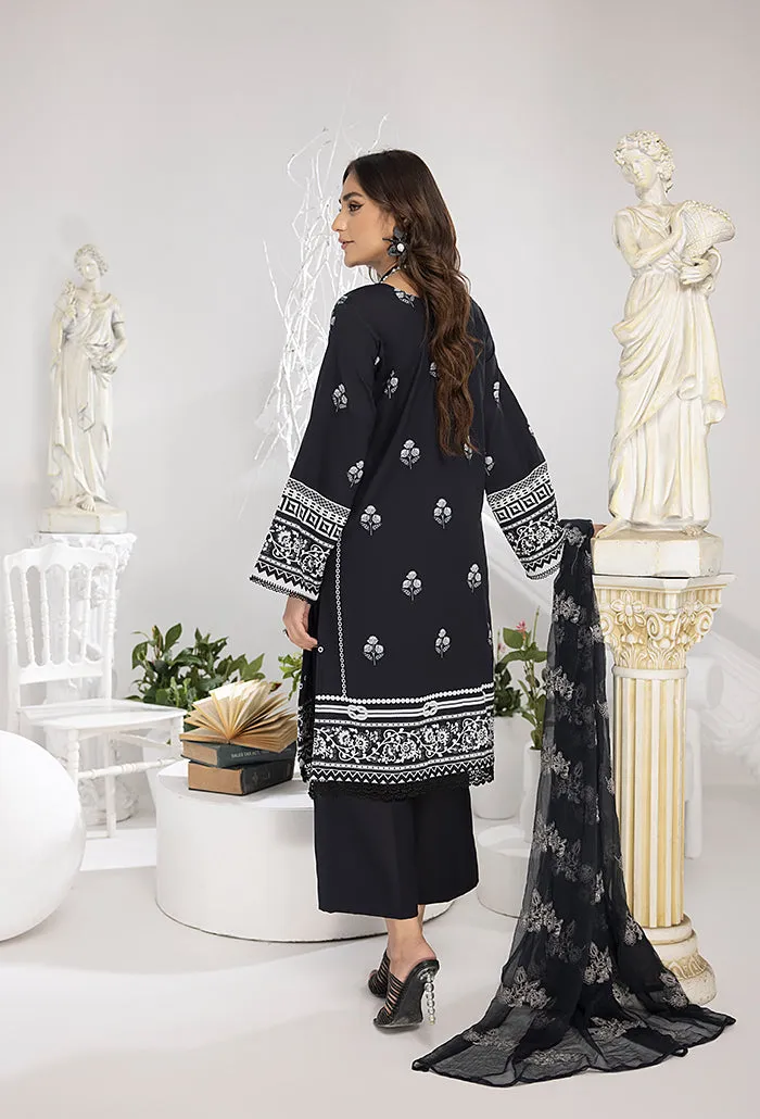 HumDum Monochrome Printed Lawn Collection – DN-10