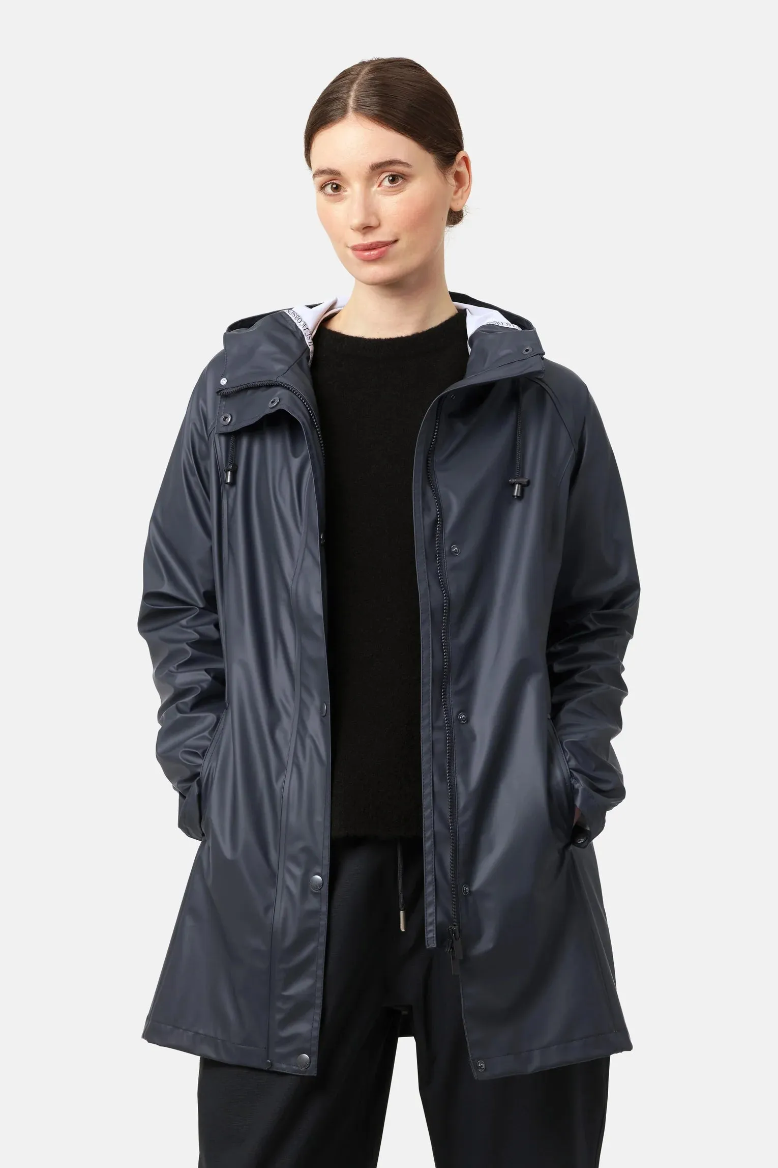 ILSE JACOBSEN RAIN87 MID LENGTH COAT | Dark Indigo