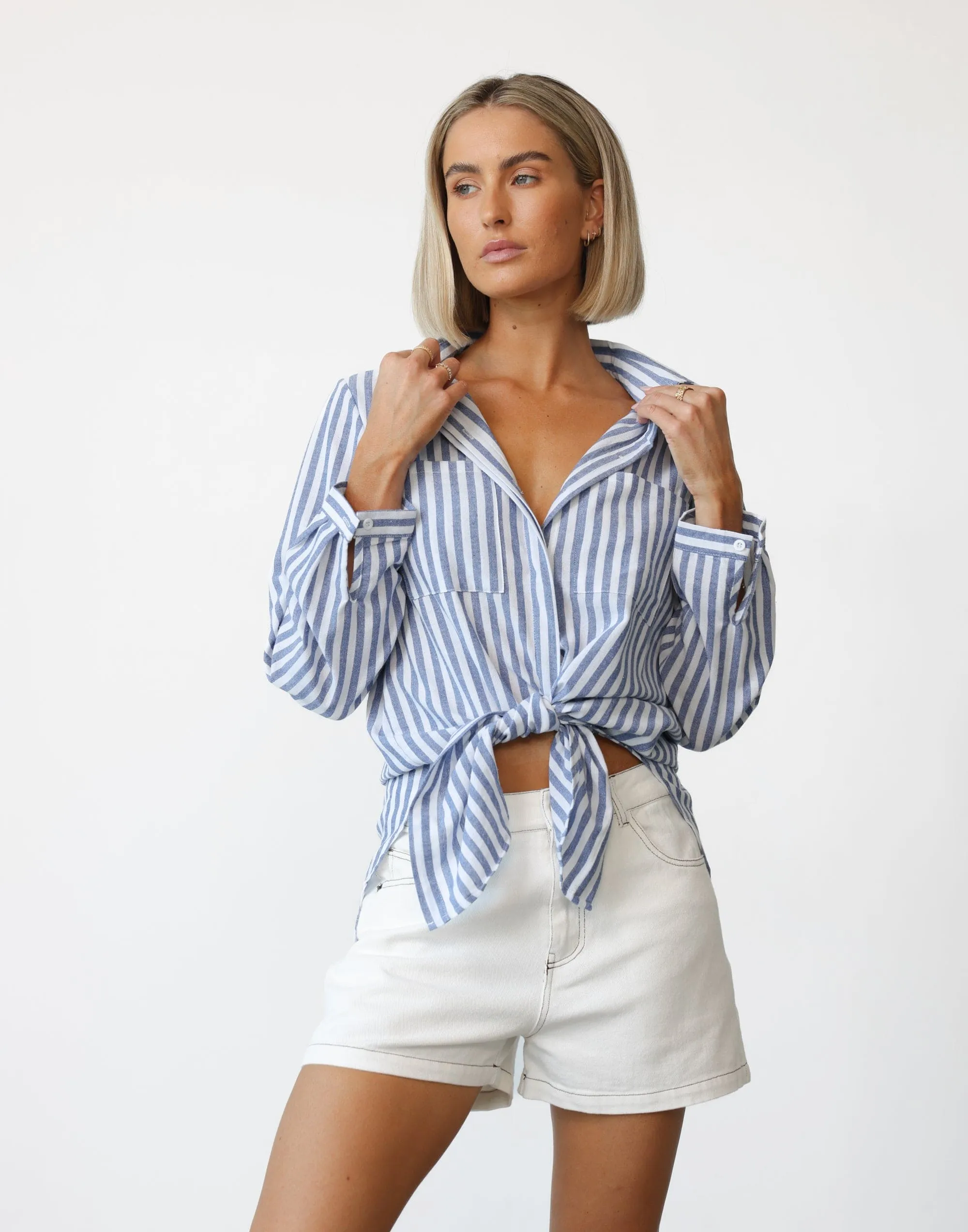 Ivani Shirt (Blue Stripe)