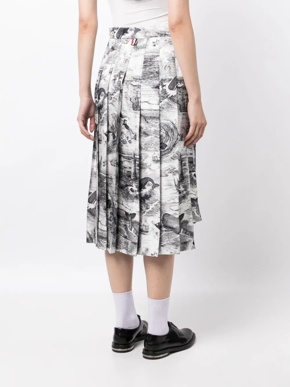 Knee Length Classic Pleated Skirt