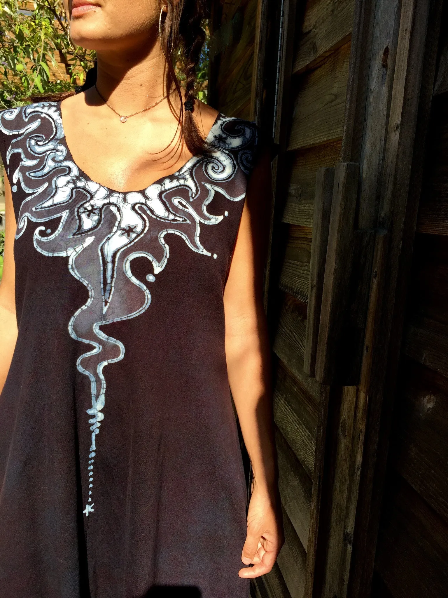 Lava Rock Organic Cotton Handmade Batik Dress