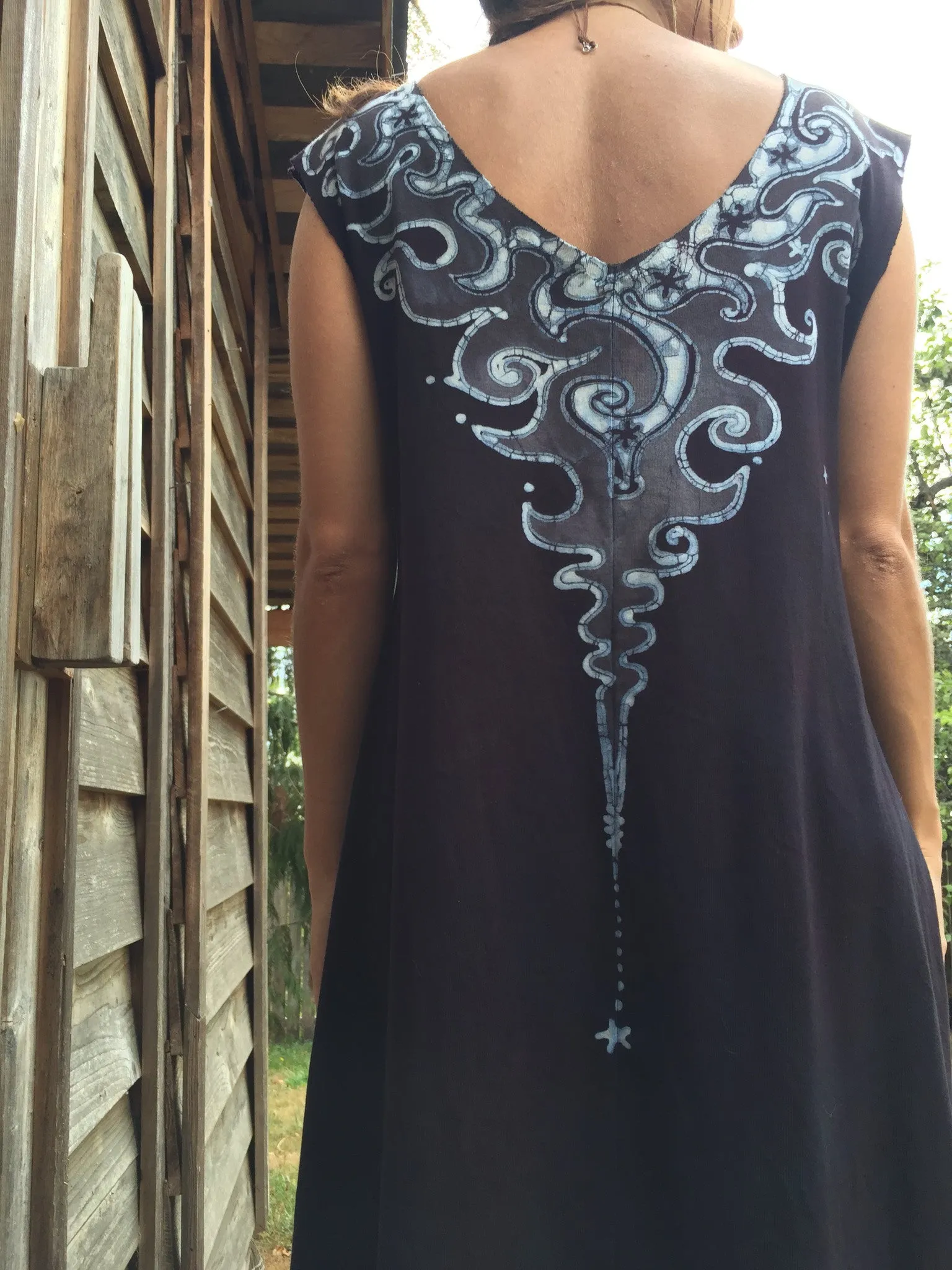 Lava Rock Organic Cotton Handmade Batik Dress