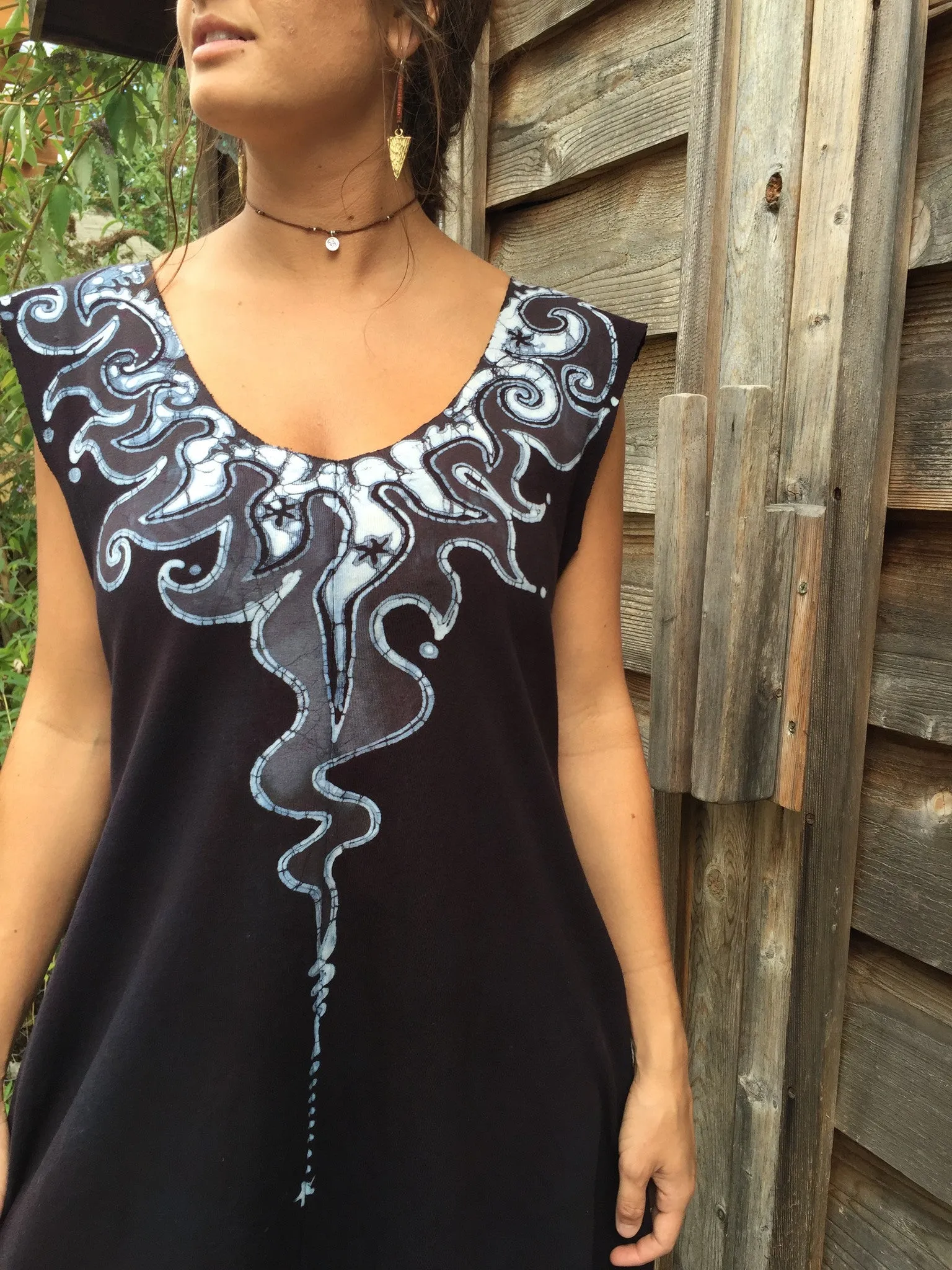 Lava Rock Organic Cotton Handmade Batik Dress