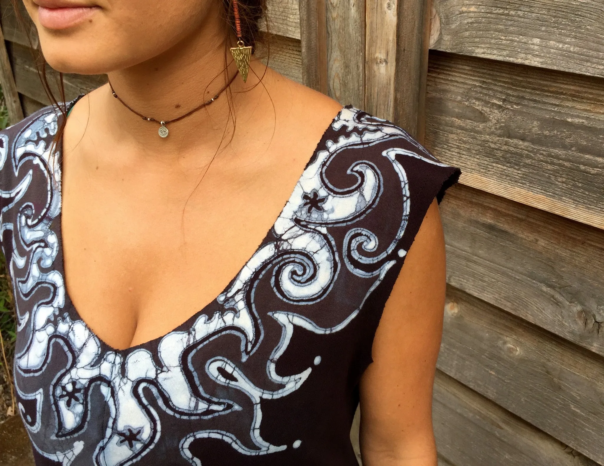 Lava Rock Organic Cotton Handmade Batik Dress