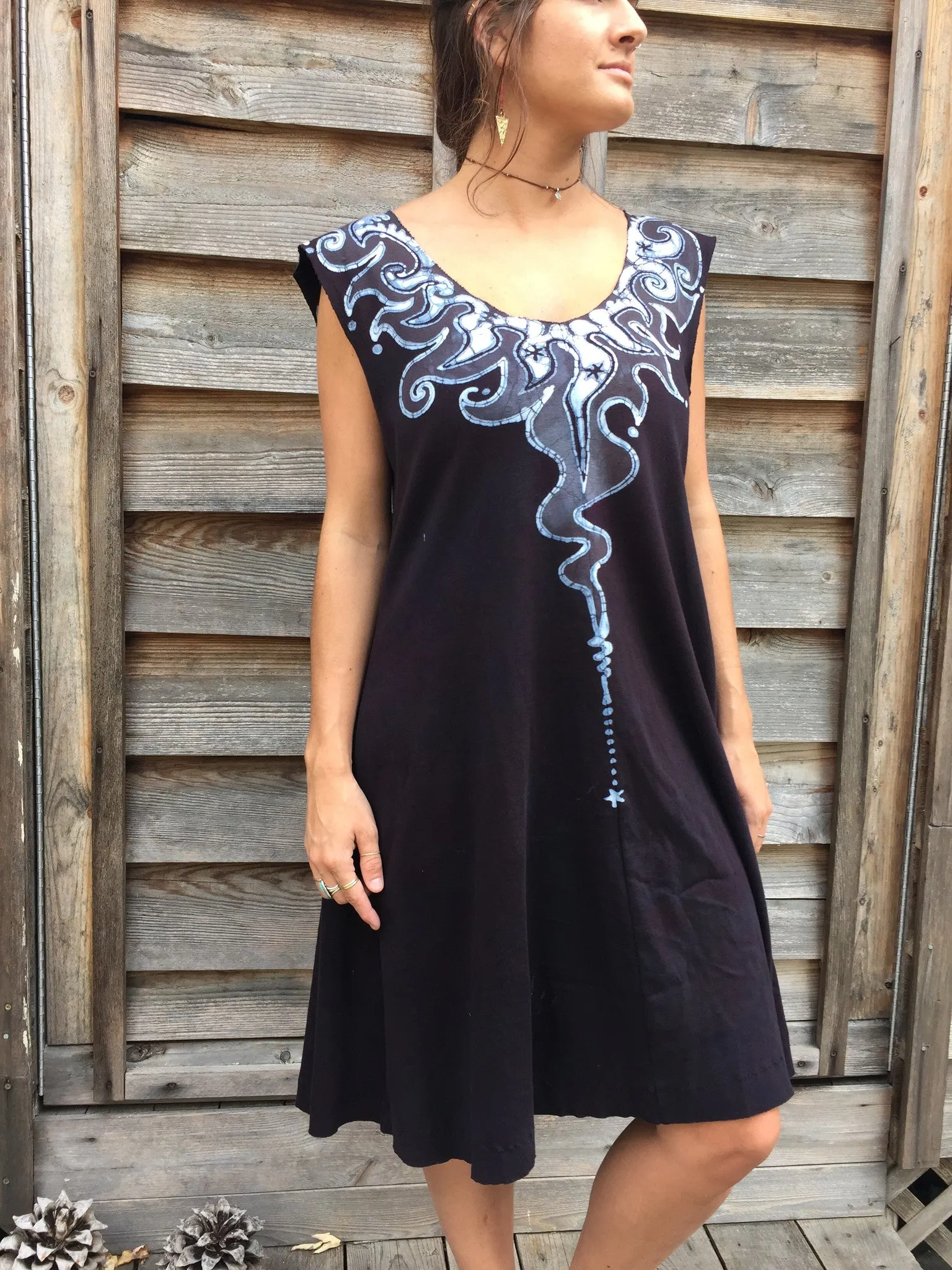 Lava Rock Organic Cotton Handmade Batik Dress