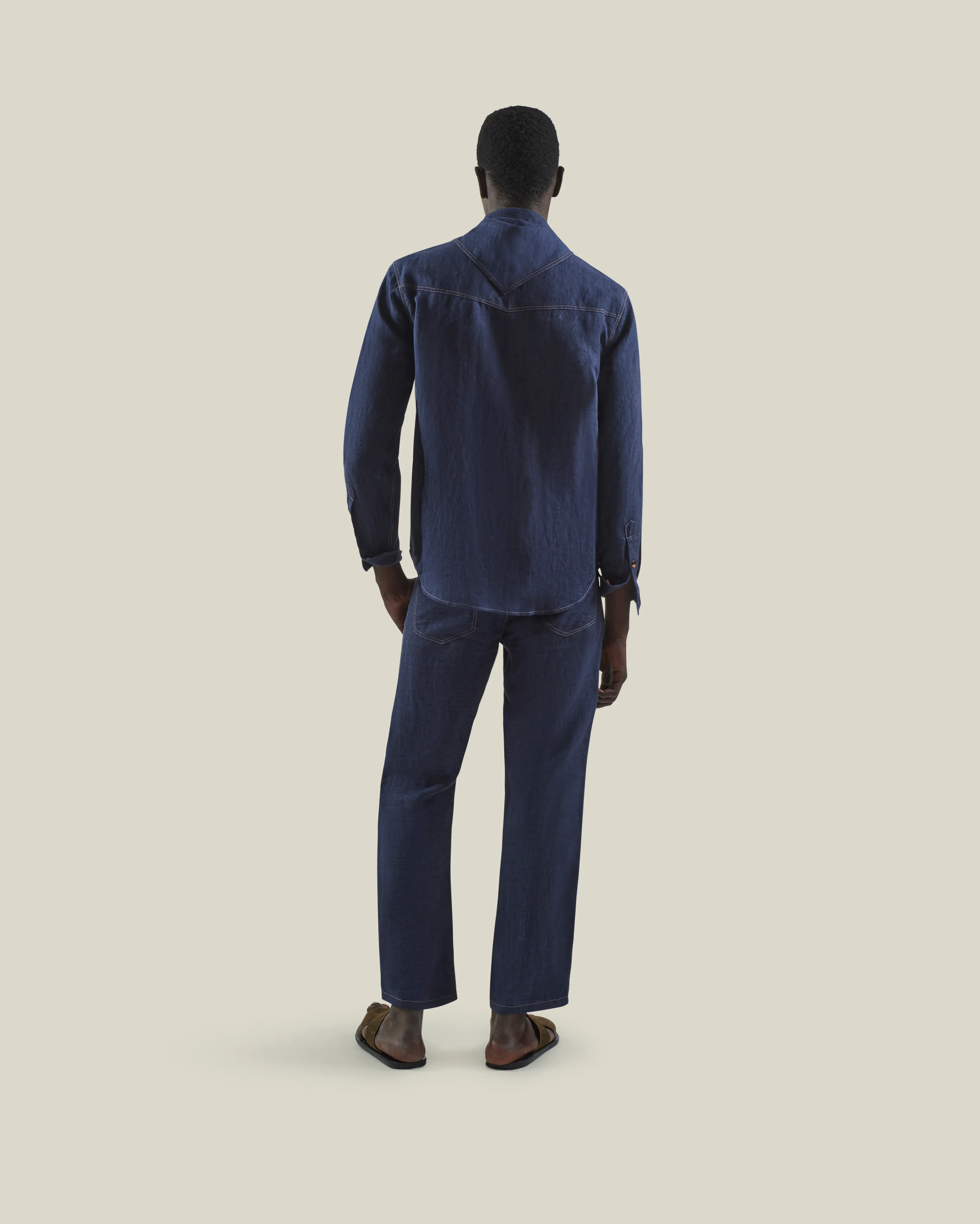 L'Avvocato Overshirt in Indigo