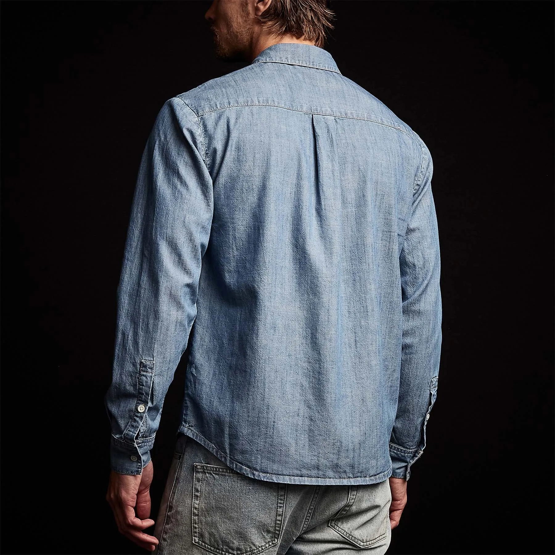 Lightweight Denim Shirt - Light Wash