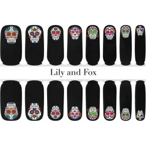 Lily and Fox - Nail Wrap - Mexican Painted Skulls