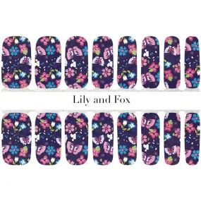 Lily and Fox - Nail Wrap - Springtime Blues