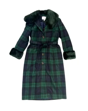 LK Bennett Green Tartan Coat