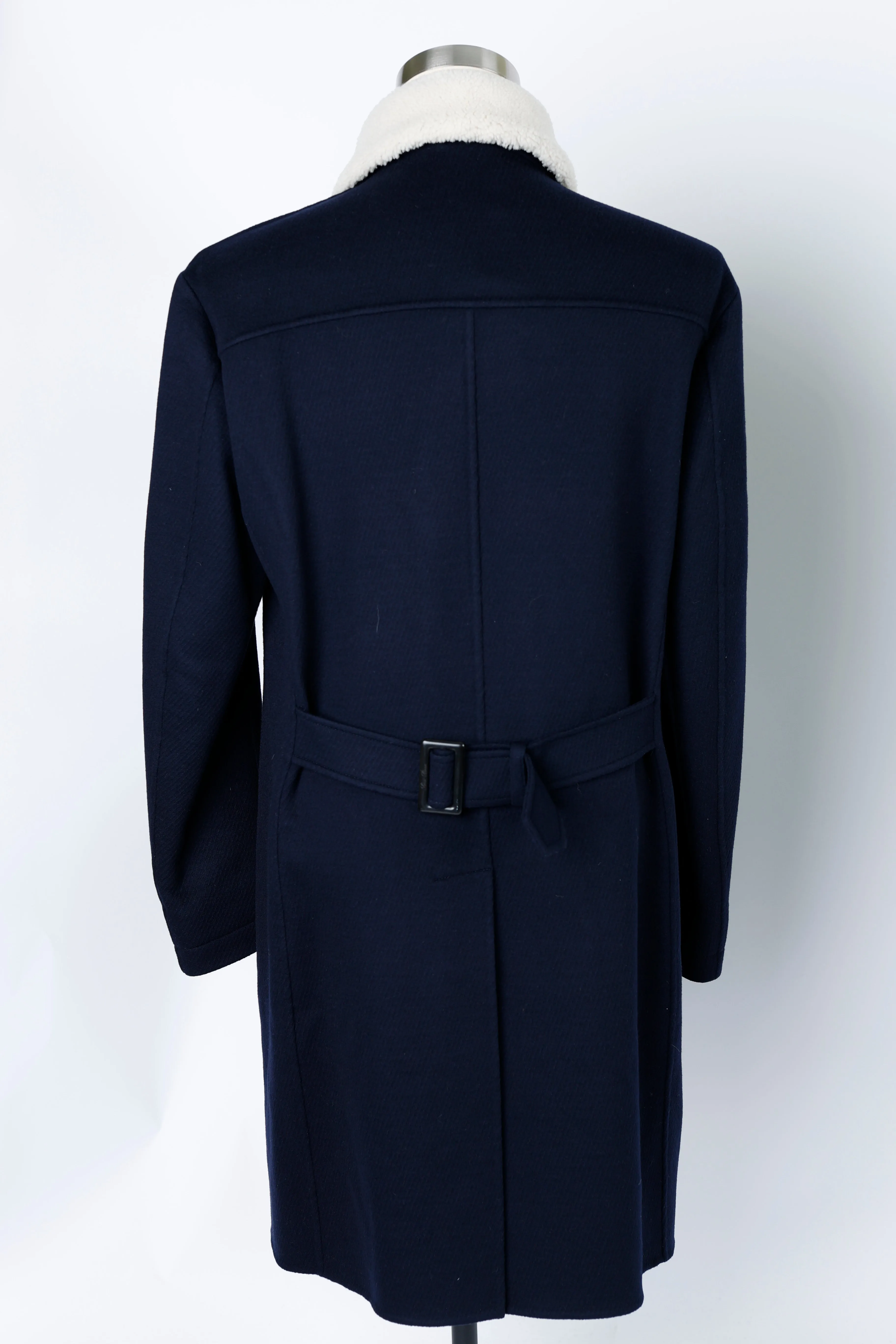 Long Double-Breasted Cashmere Dress Coat