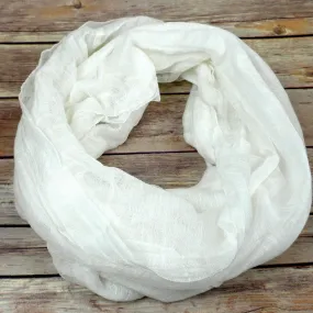 Lucille Infinity Scarf in Cream Faire Collection