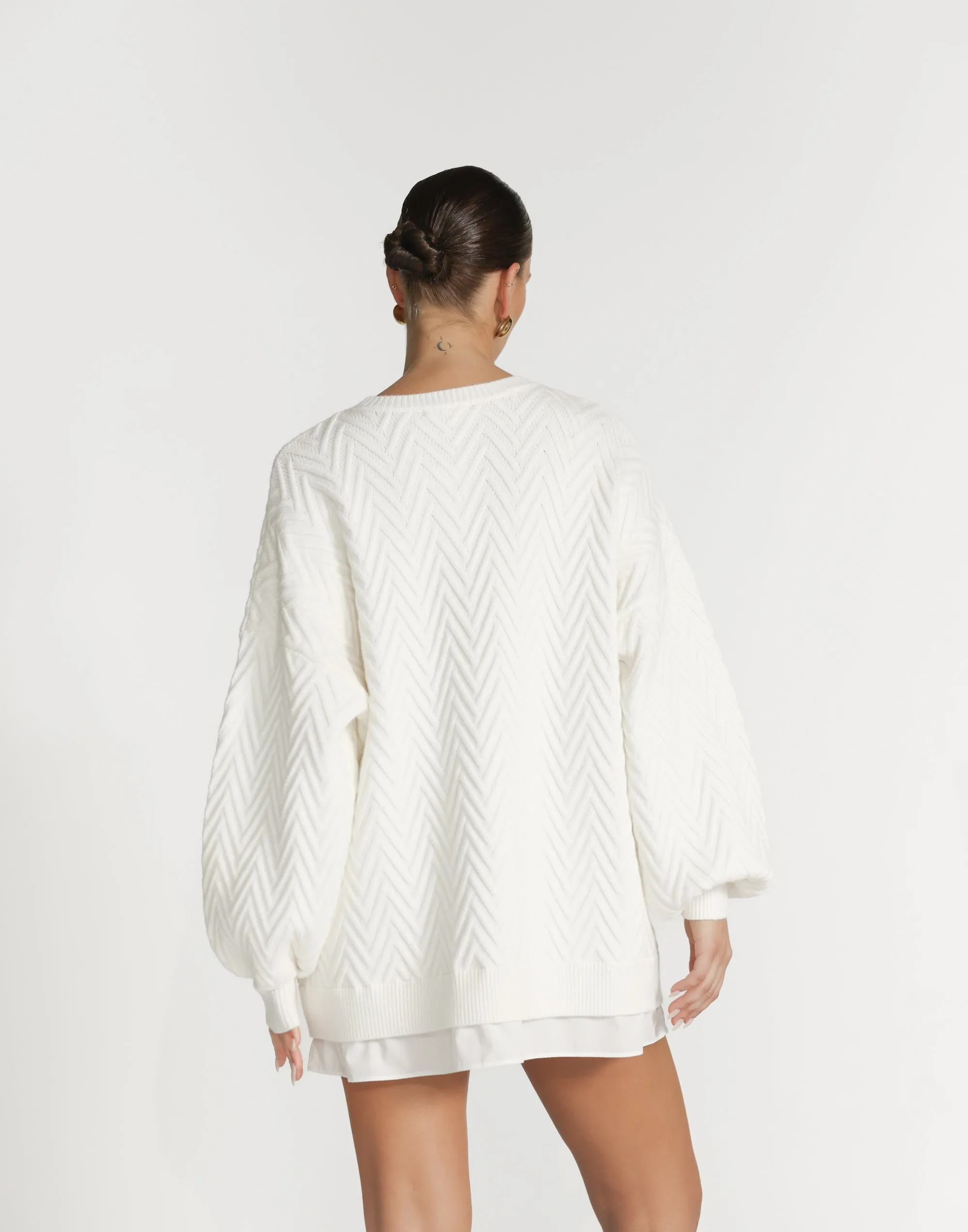 Macie Mini Dress (Off White)