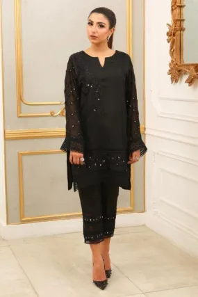 Maheen Trends - Black - 2 Piece - Cotton Net