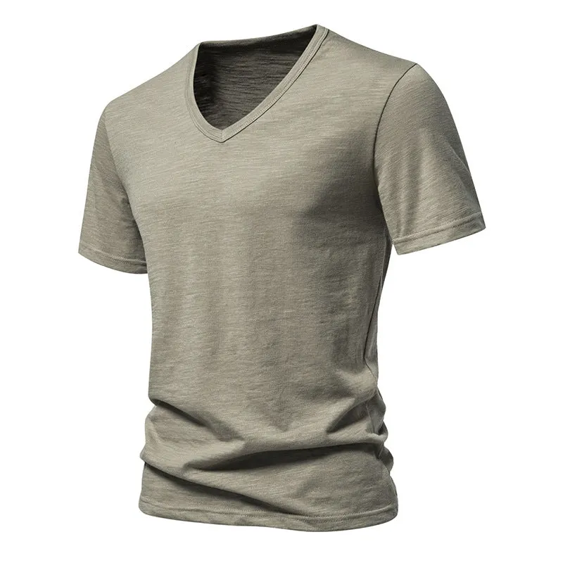 Men V-Neck Short Sleeves T-Shirt