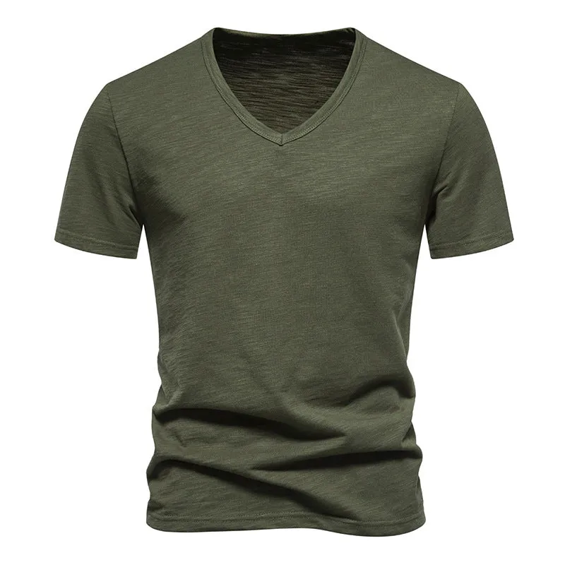 Men V-Neck Short Sleeves T-Shirt