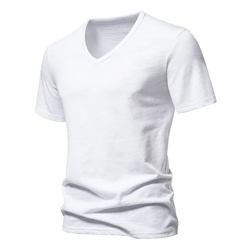 Men V-Neck Short Sleeves T-Shirt