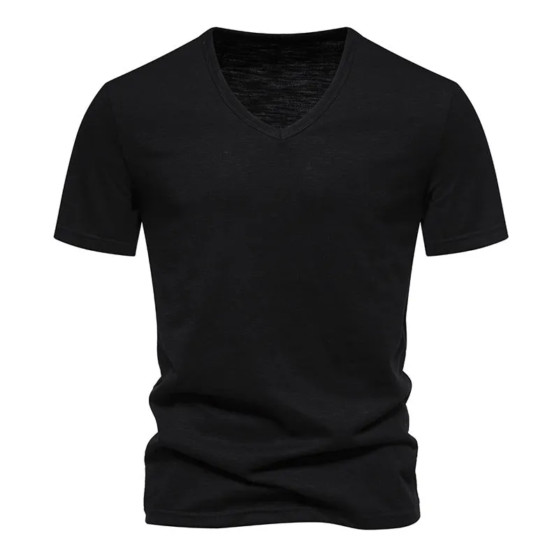 Men V-Neck Short Sleeves T-Shirt