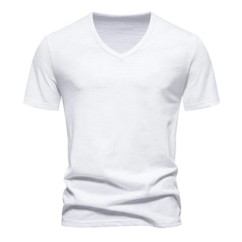 Men V-Neck Short Sleeves T-Shirt