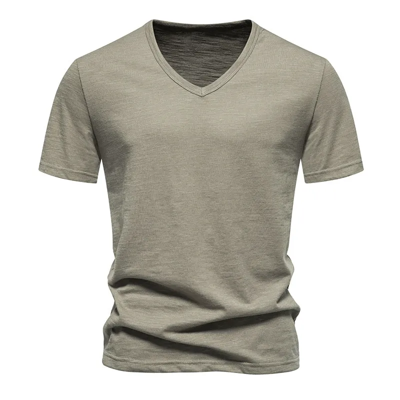 Men V-Neck Short Sleeves T-Shirt