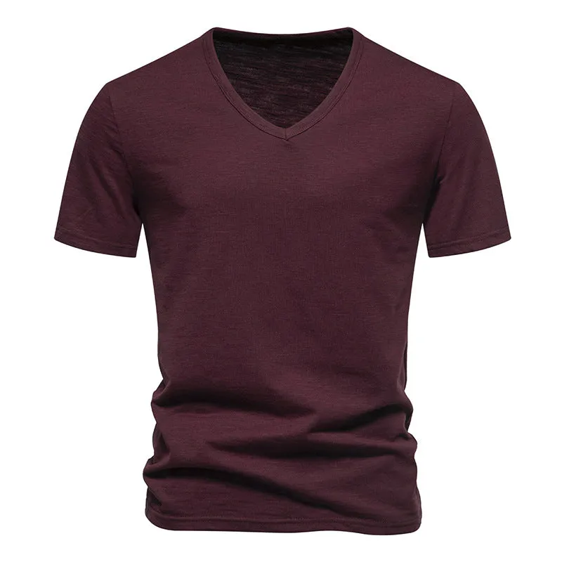 Men V-Neck Short Sleeves T-Shirt