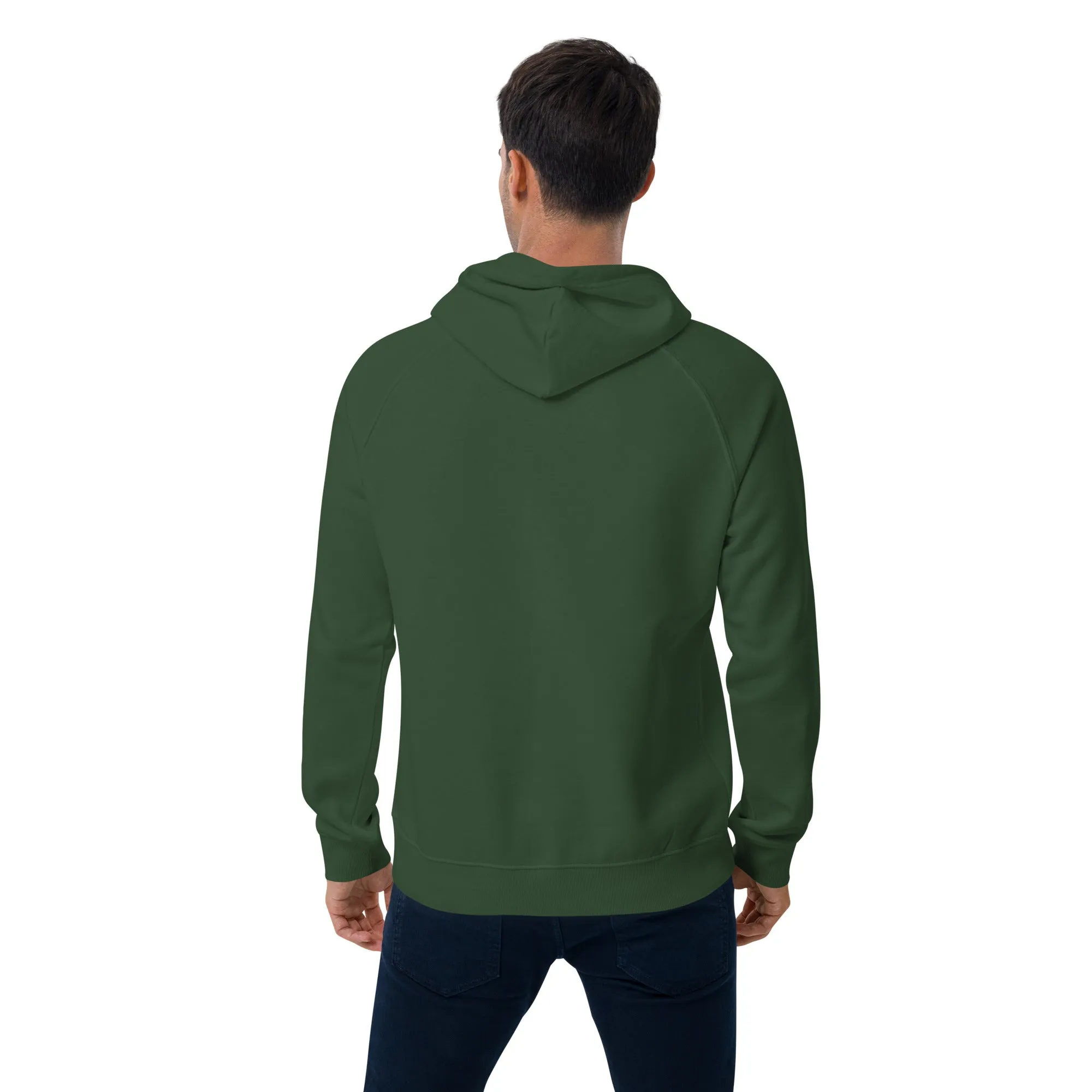 Merry Merry Merry Christmas Graphics Men Eco Raglan Hoodie