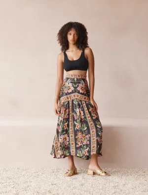 MIDNIGHT LOTUS SKIRT