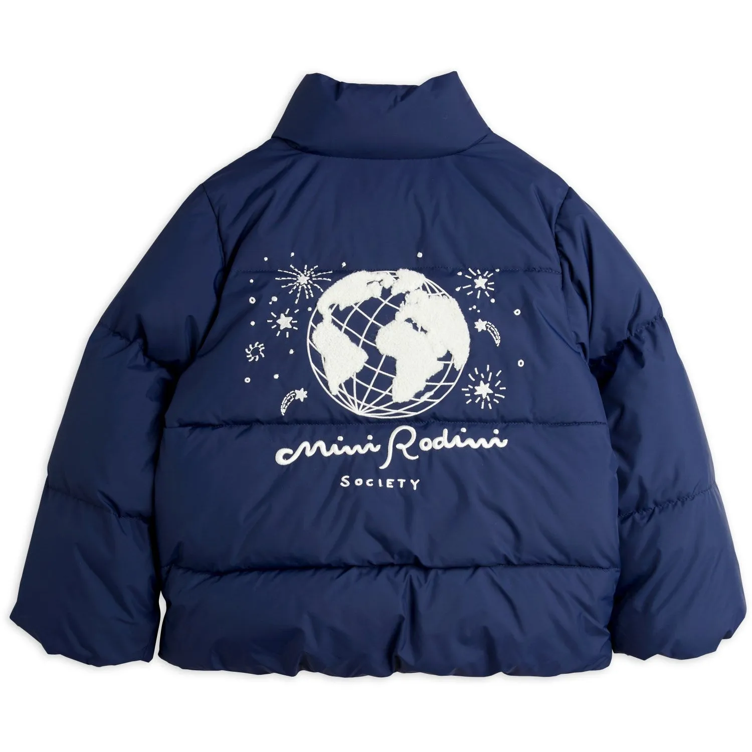 Mini Rodini Blue Mini Rodini Society City Puffer Jacket