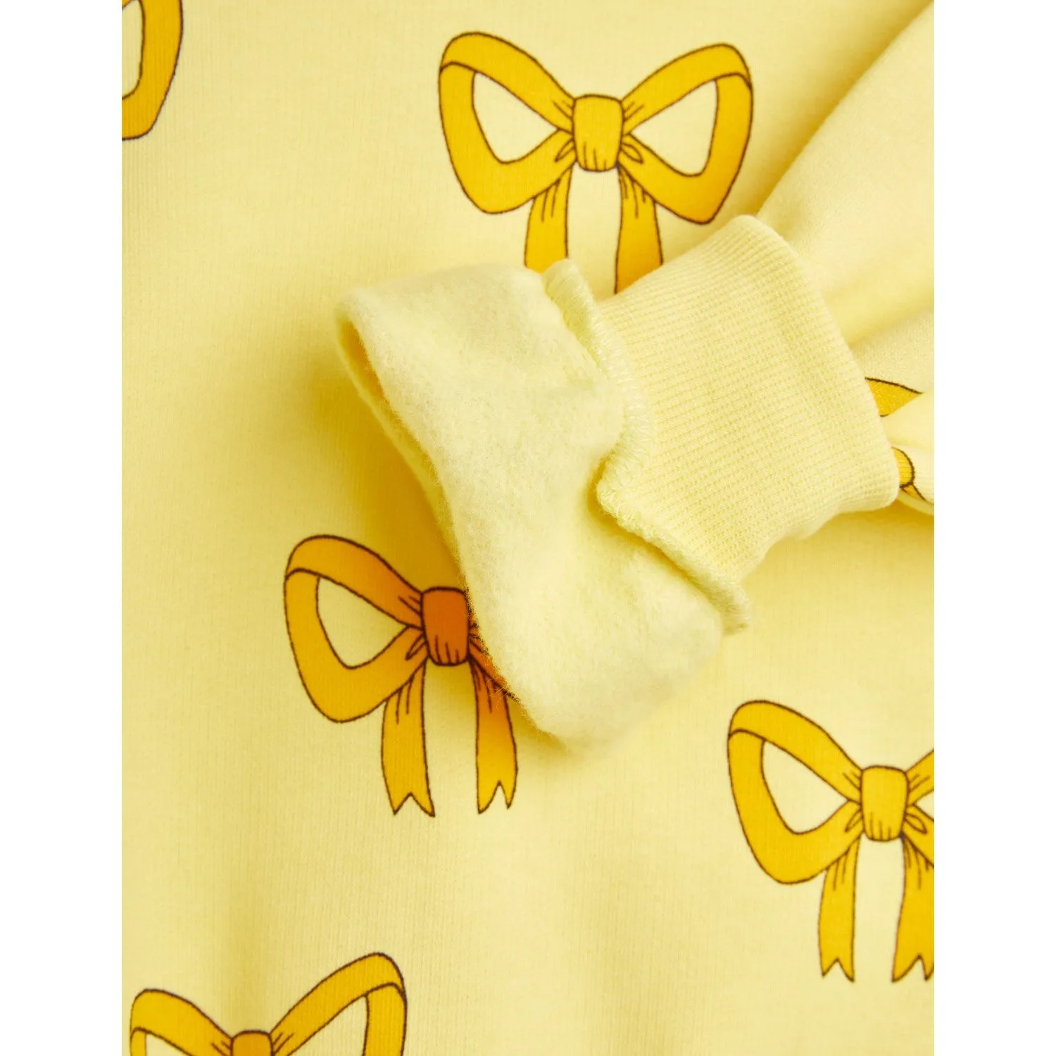 Mini Rodini Yellow Bow Aop Sweatshirt