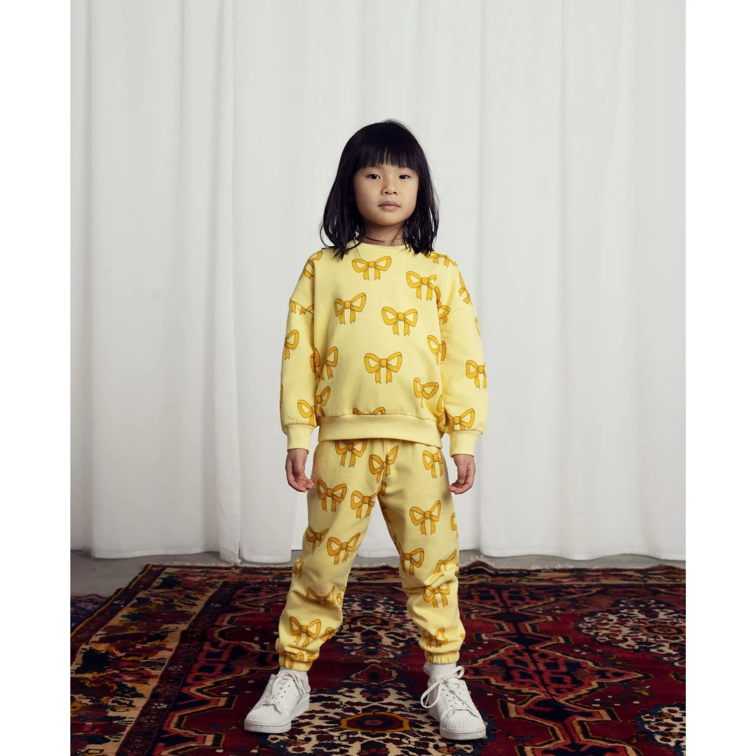 Mini Rodini Yellow Bow Aop Sweatshirt