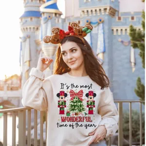 Most Wonderful Time Nutcracker Christmas Crewneck Sweatshirt