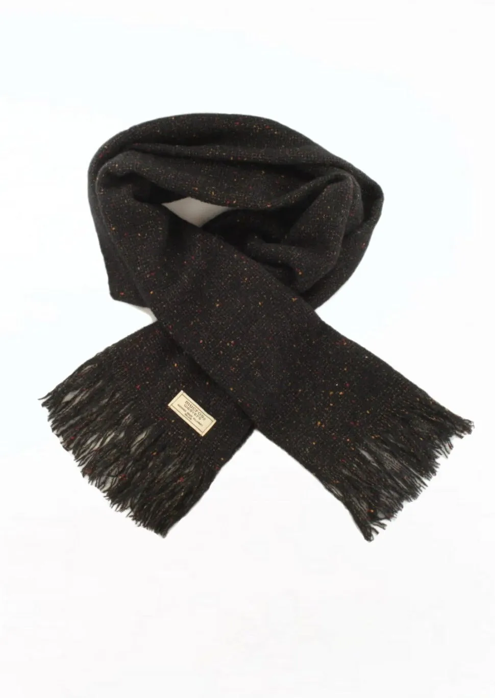 Mucros Islander Scarf| Charcoal Fleck