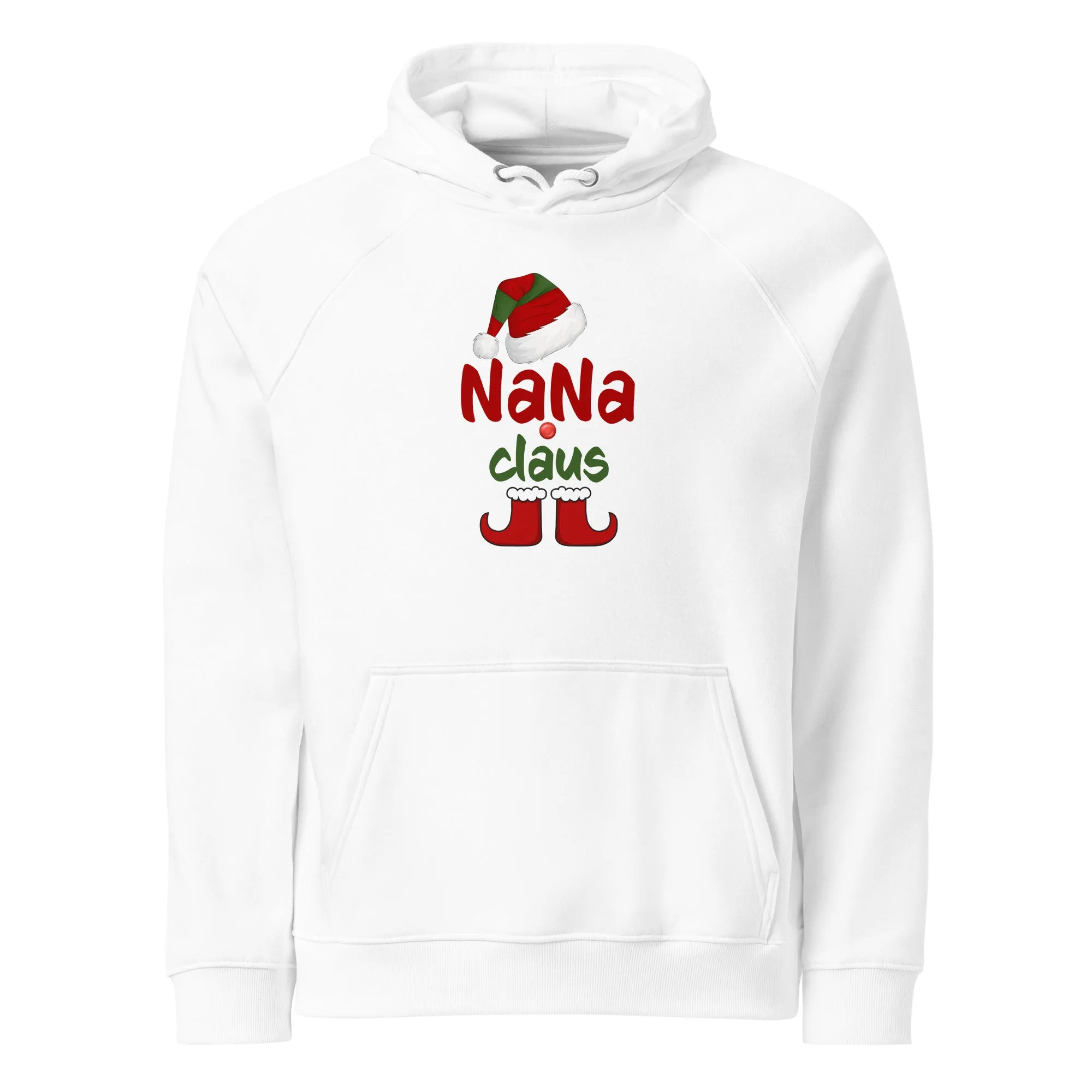 Nana Claus Graphics Men Eco Raglan Hoodie