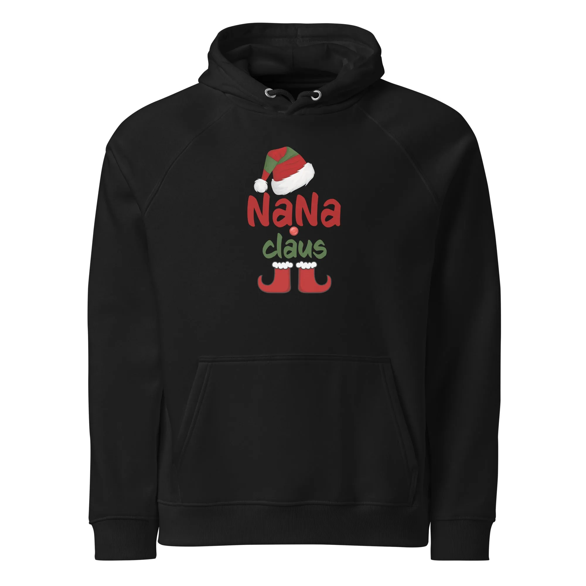 Nana Claus Graphics Men Eco Raglan Hoodie