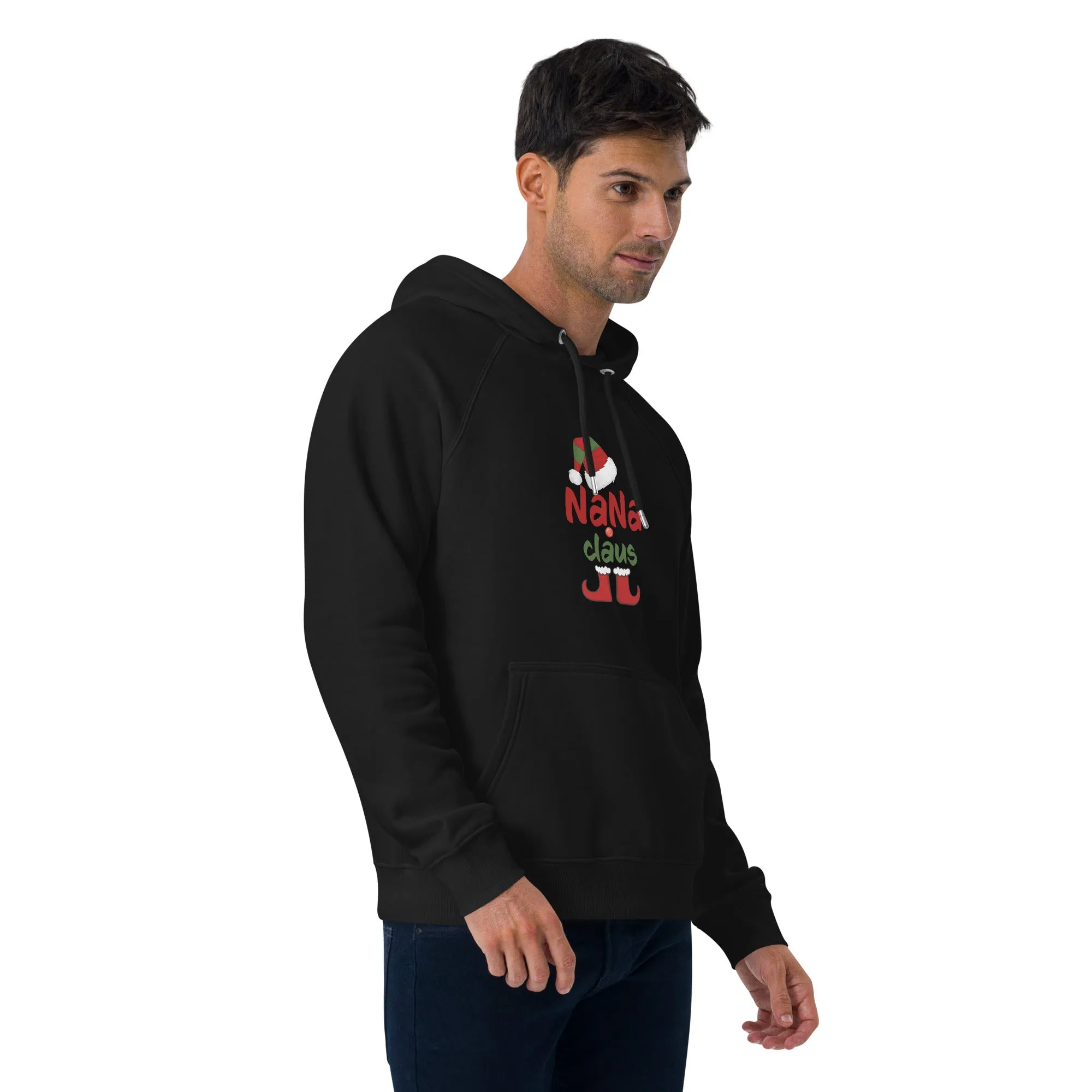 Nana Claus Graphics Men Eco Raglan Hoodie