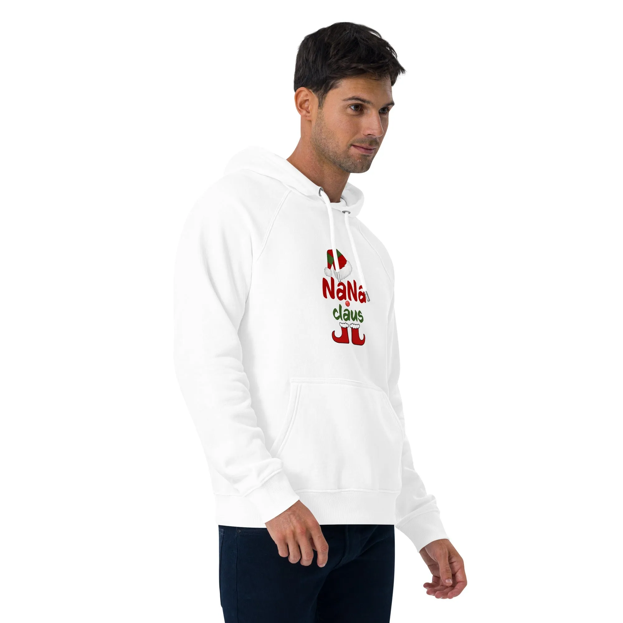 Nana Claus Graphics Men Eco Raglan Hoodie